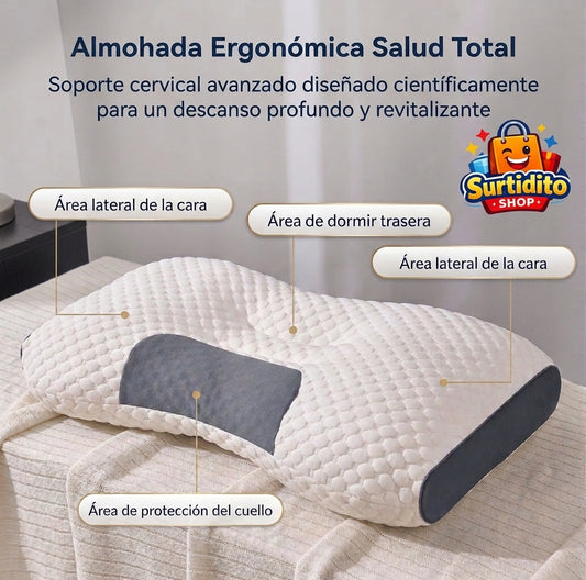 Almohada cervical terapéutica para aliviar el dolor