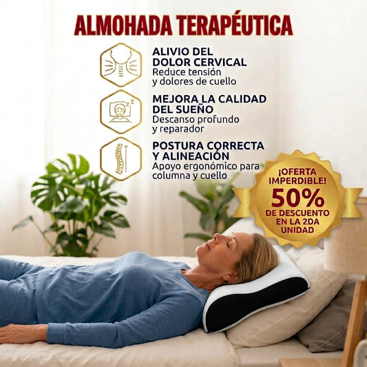 Almohada cervical terapéutica para aliviar el dolor