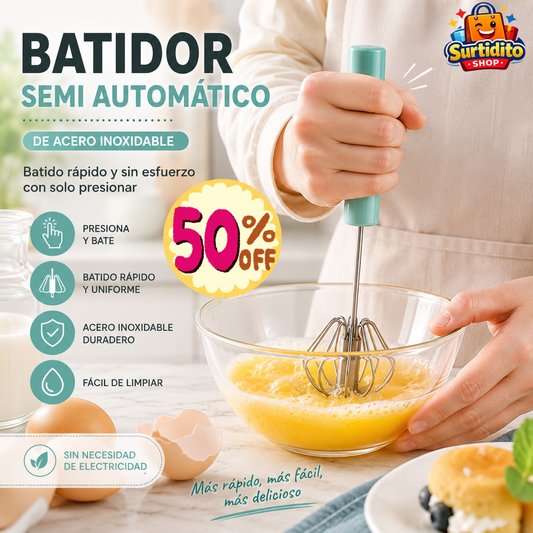 Batidor Manual Giratorio